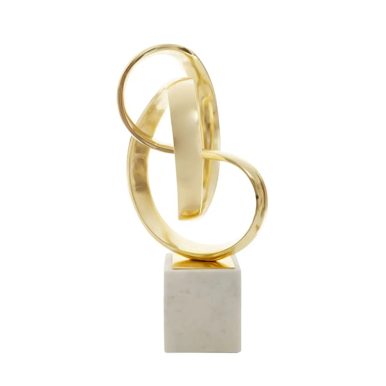 Radiano Gold Finish Aluminium Knot Sculpture