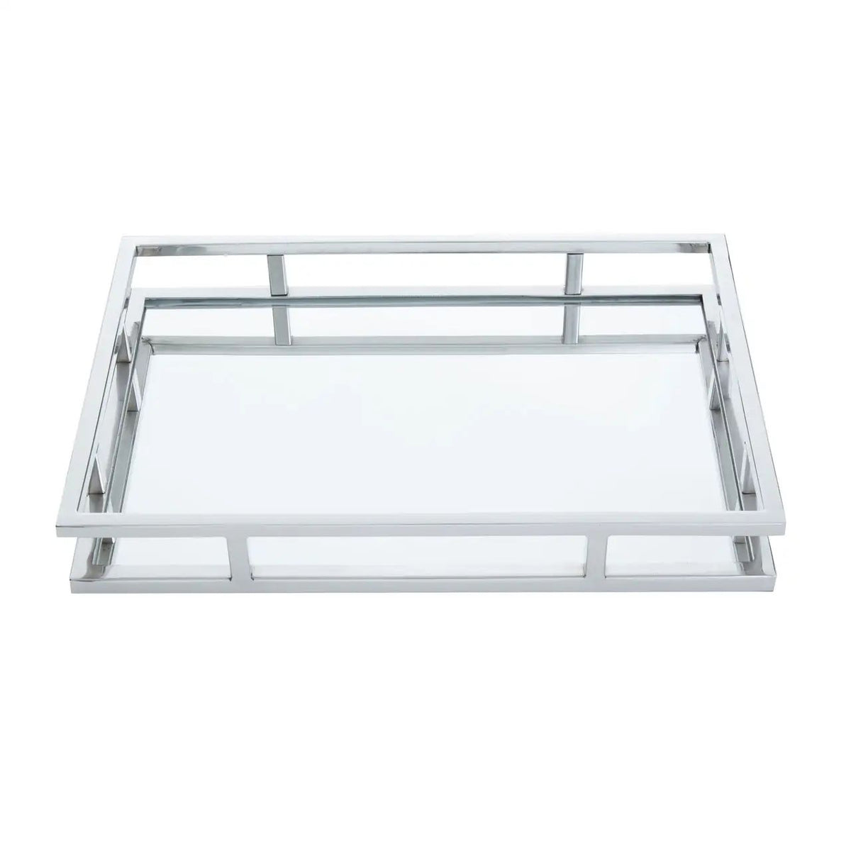 Traverse Silver Rectangular Tray