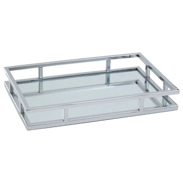 Traverse Silver Rectangular Tray