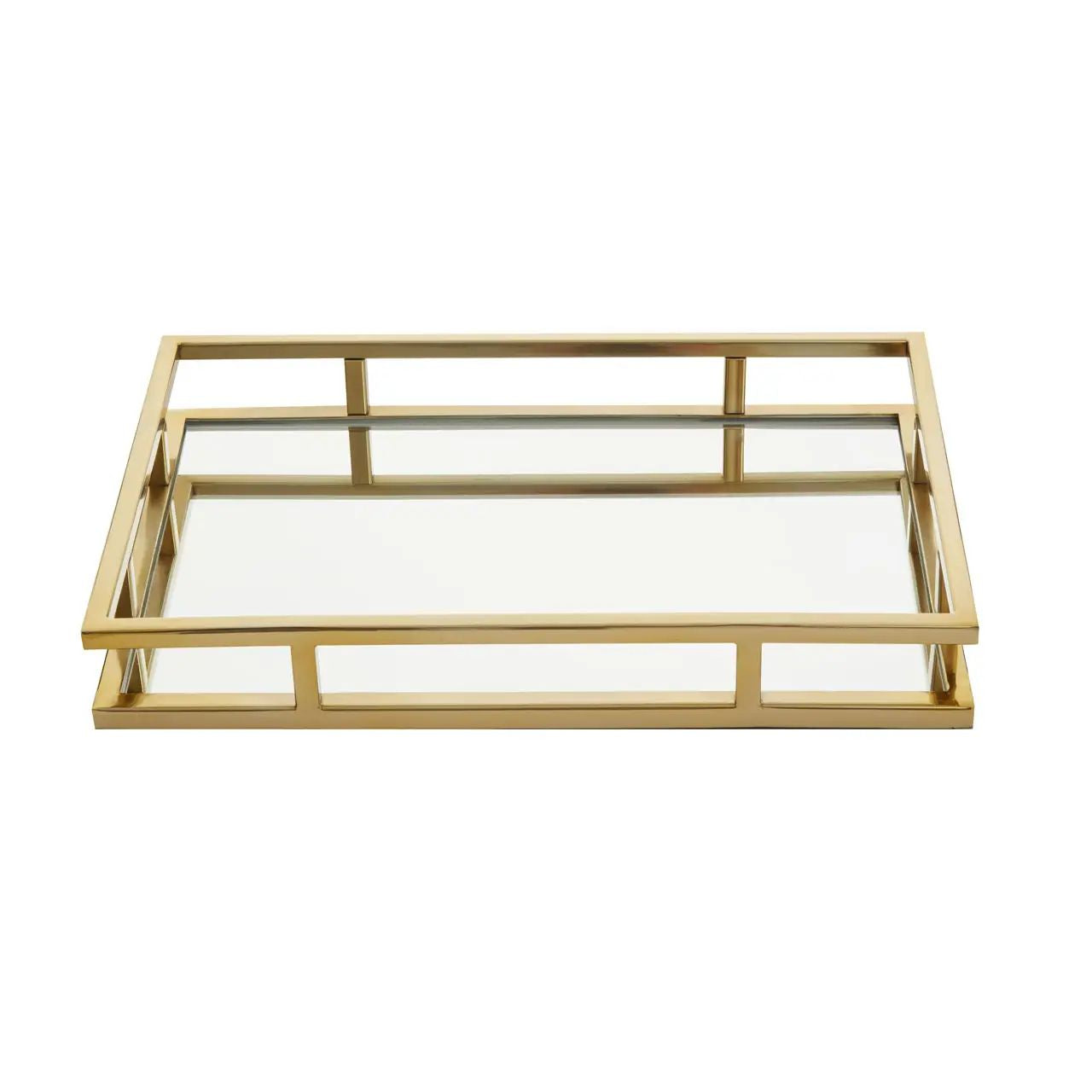 Traverse Gold Rectangular Tray