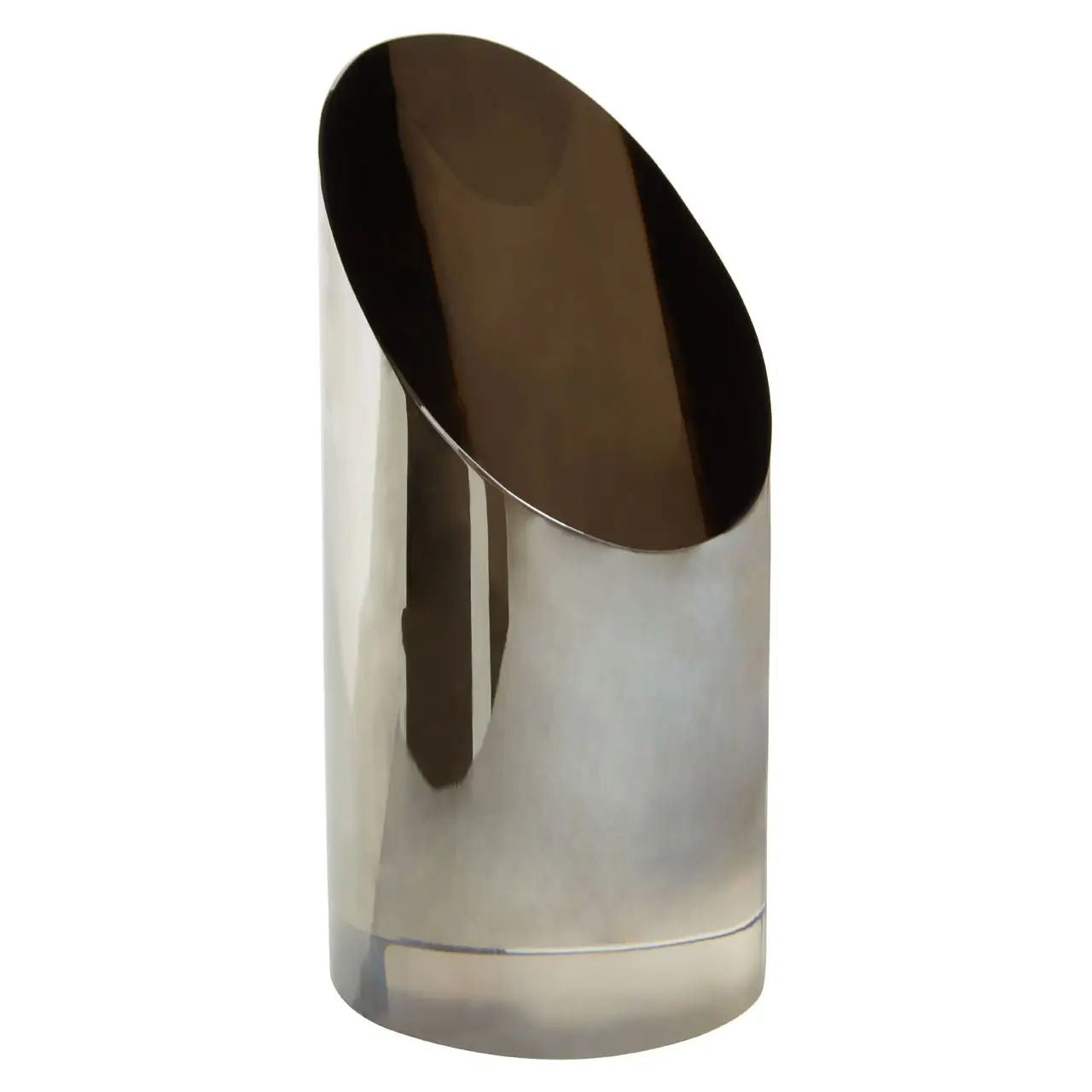 Prisma Metallic Grey Glass Ornament