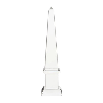 Prisma Small Clear Crystal Glass Obelisk