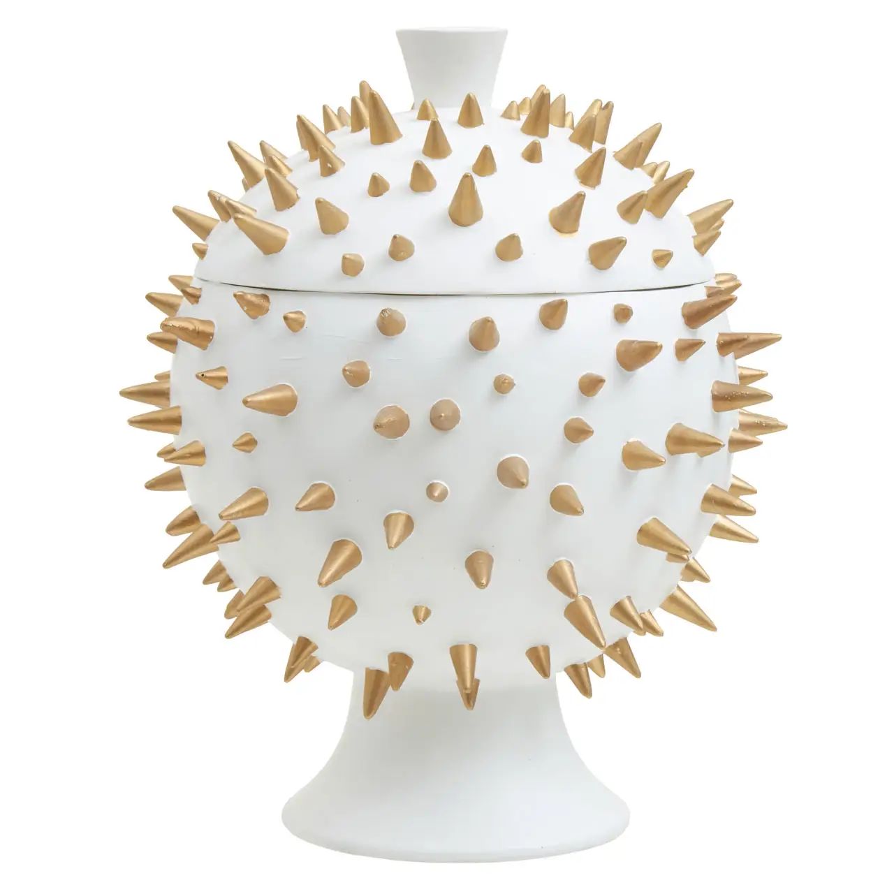 Nicos Large Gold Spokes Spherical Box