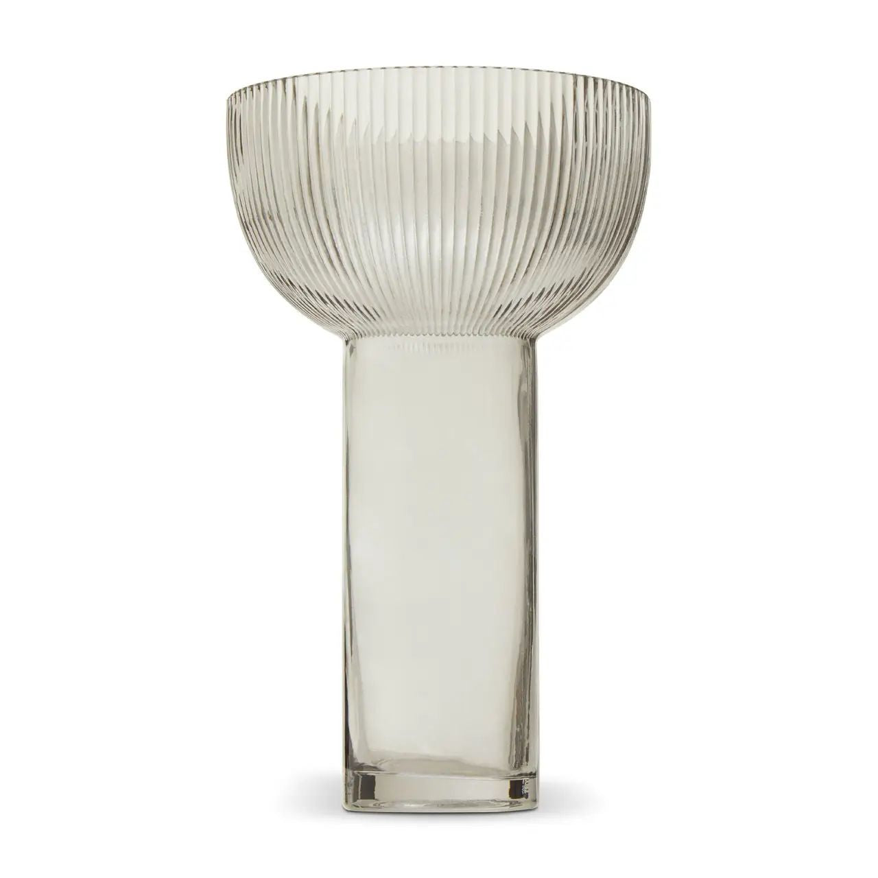 Erma Large Grey Glass Vase