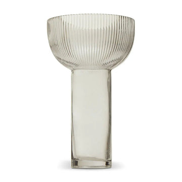 Erma Large Grey Glass Vase