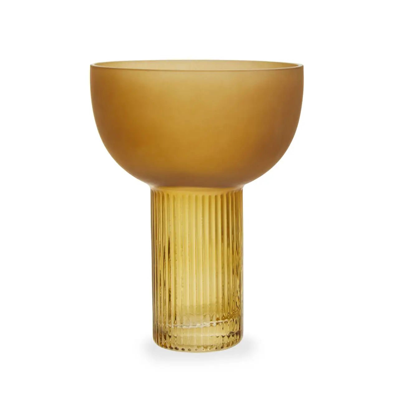 Erma Small Yellow Ochre Glass Vase