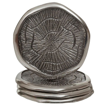 Silva Set of 4 Silver Coasters