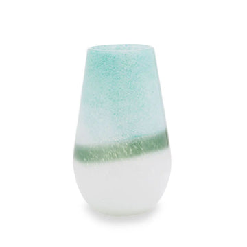 Seraphina Small Turquoise & White Vase