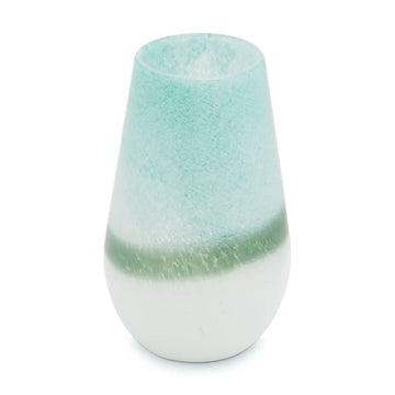 Seraphina Small Turquoise & White Vase