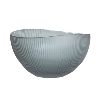 Seza Grey Glass Bowl