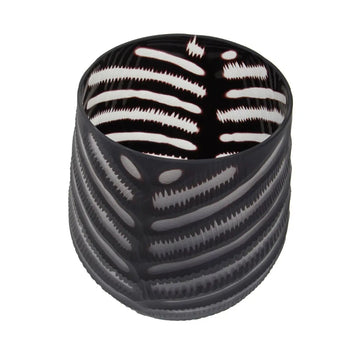 Seza Small Chevron Cut Vase