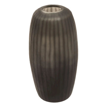 Seza Grey Small Glass Vase