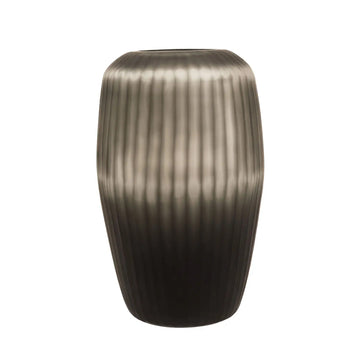 Seza Grey Large Glass Vase