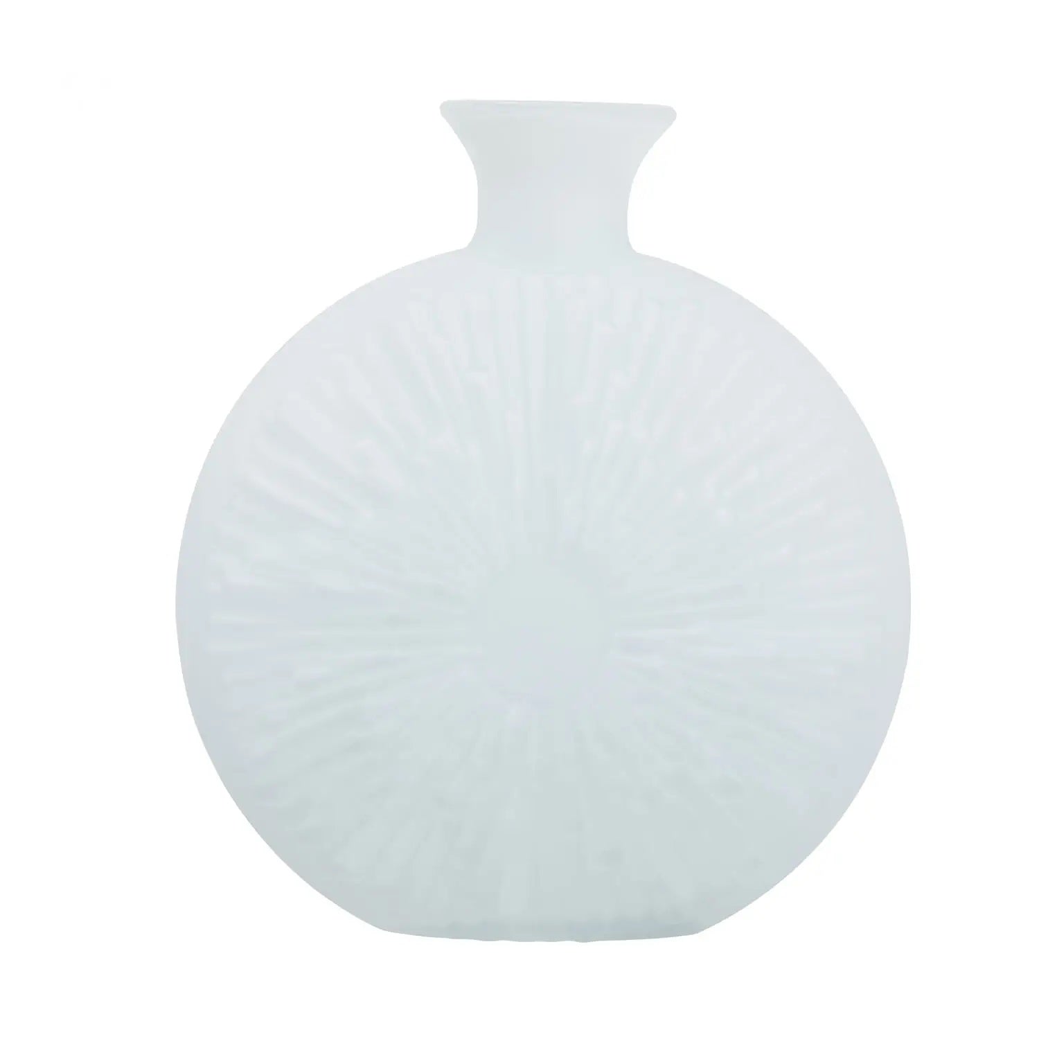 Cadia Matte White Glass Vase