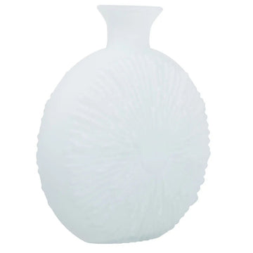 Cadia Matte White Glass Vase