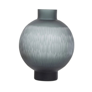 Seza Large Carved Glass Vase