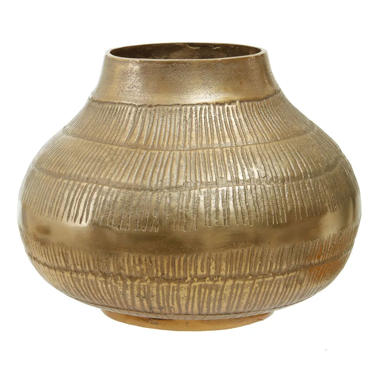 Odisha Large Gold Aluminium Vase