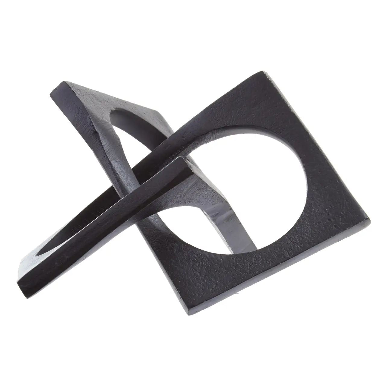 Lustrous Black Finish Aluminium Sculpture