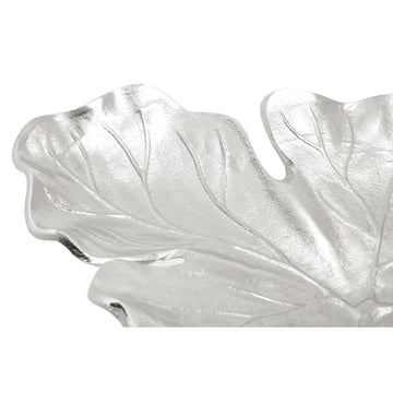 Verdant Small Silver Aluminium Leaf Dish