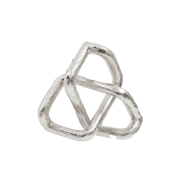 Royal Silver Aluminium Loop Sculpture