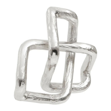 Royal Silver Aluminium Loop Sculpture
