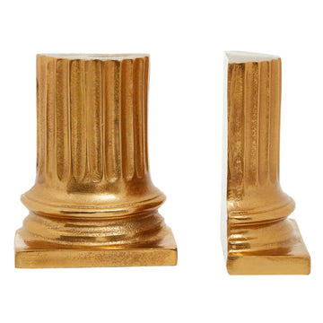 Harlington Townhouse Gold Pillar Aluminium Bookends