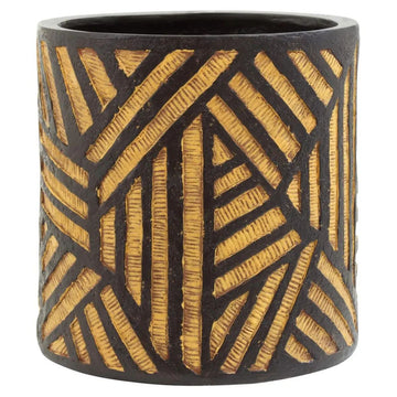 Carnell Natural & Black Magnesia Planter