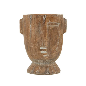 Carnell Small Natural Magnesia Tribal Face Planter
