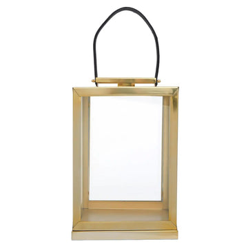 Herman Small Gold Finish Steel Lantern