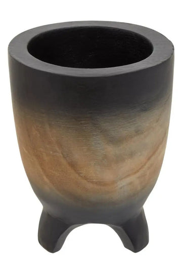 Horal Small Black Ombre Wooden Planter