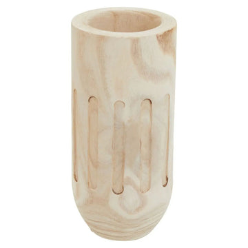 Horal Natural Wooden Engraved Vase