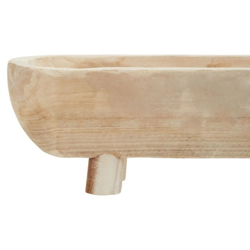 Horal Natural Oval Wooden Dough Bowl