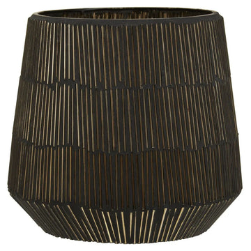 Raia Small Gold Mosaic Pattern Candle Holder