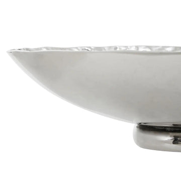 Serene Silver Round Aluminium Bowl