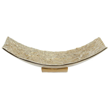 Serene Gold Rectangular Bowl