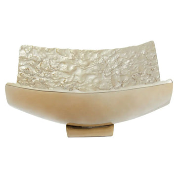 Serene Gold Rectangular Bowl