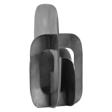 Lustrous Black Nickel Aluminium Sculpture