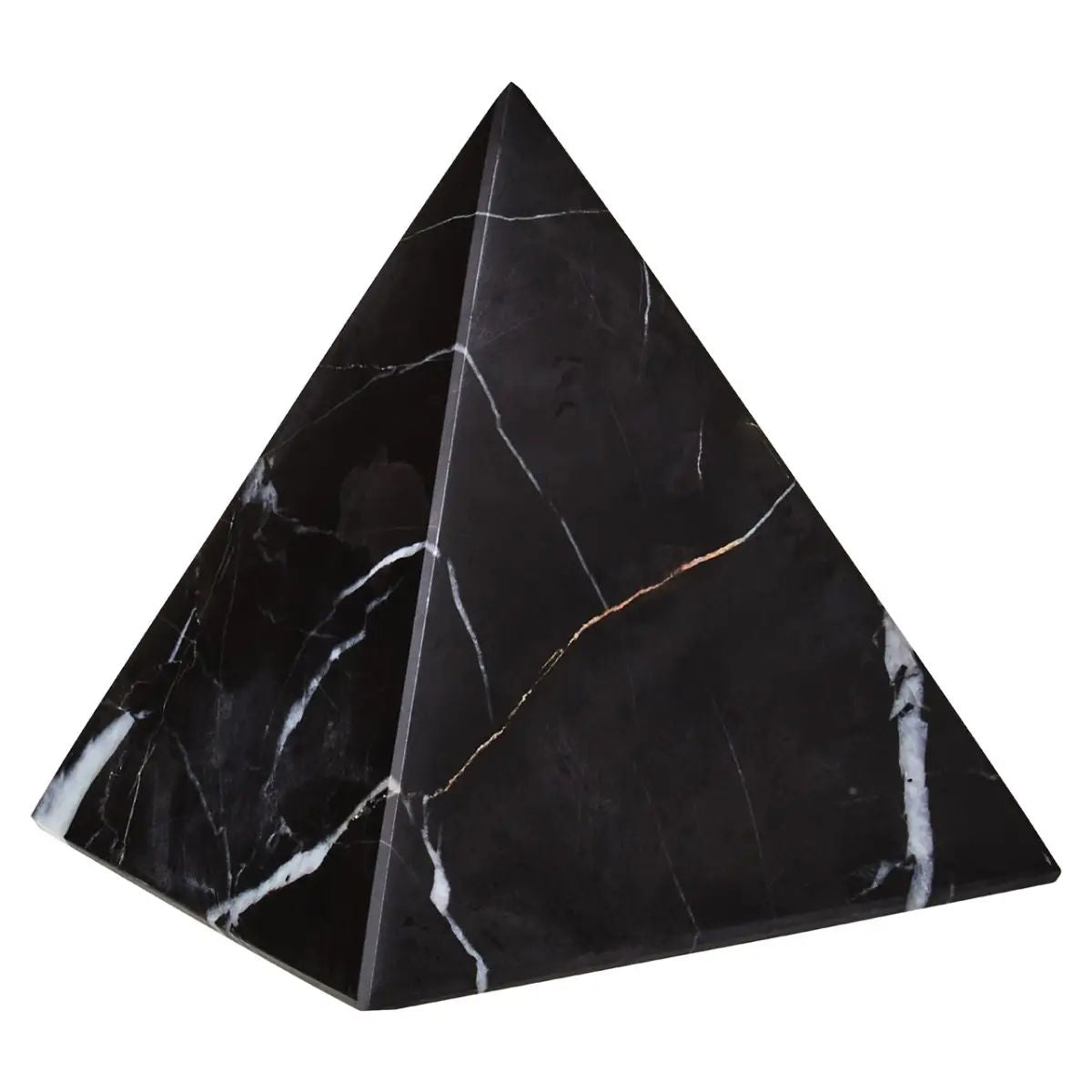 Marmo Black Marble Pyramid Ornament