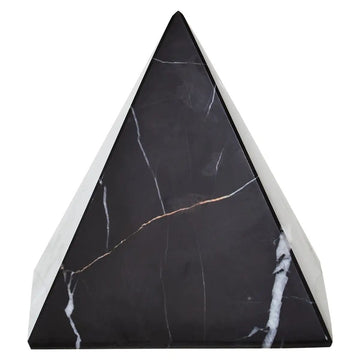 Marmo Black Marble Pyramid Ornament