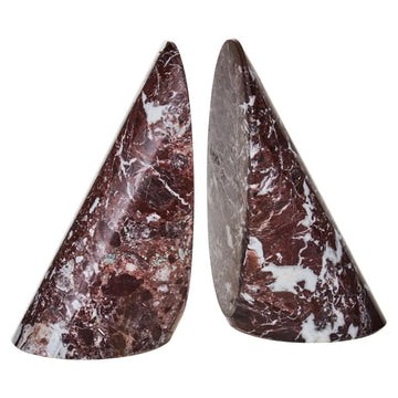 Marmo Set of 2 Red Marble Bookends
