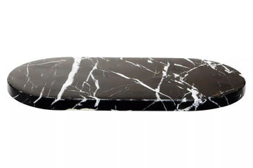 Marmo Black Marble Oval Serving Board
