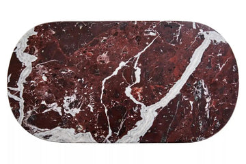 Marmo Red Marble Oval Serving Board