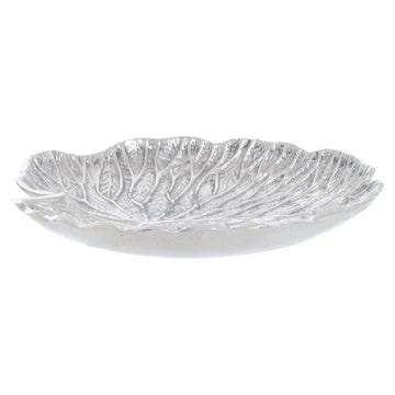 Almos Small Silver Leaf Plate