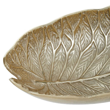 Almos Gold Aluminium Lotus Leaf Bowl