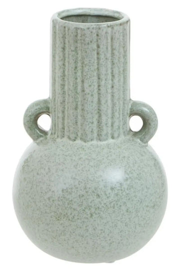 Calypso Small Green Stoneware Vase