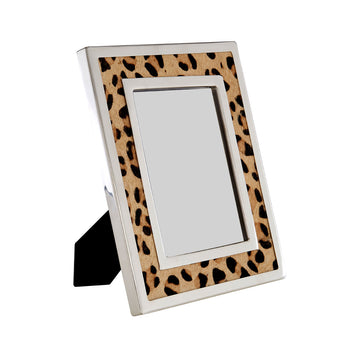 Harlington 5x7" Steel Frame Leopard Design Photo Frame