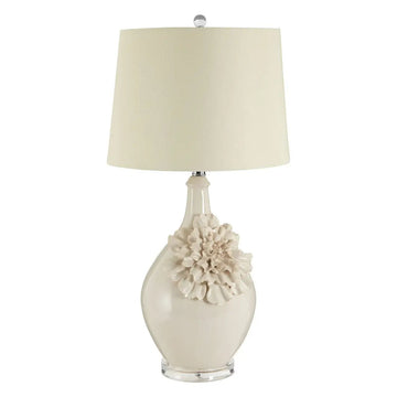 Radma Cream Ceramic Teardrop Table Lamp