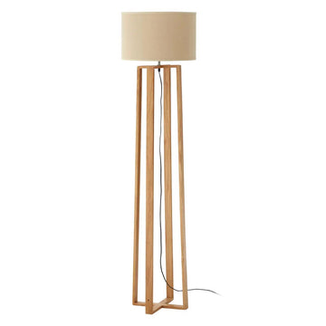 Rea Natural Wood Floor Lamp