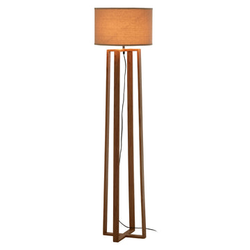 Rea Natural Wood Floor Lamp