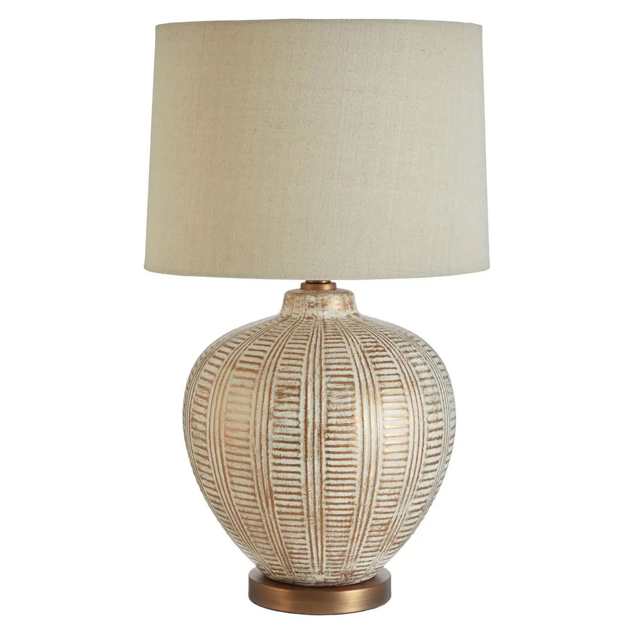 Malda Natural Ceramic Table Lamp
